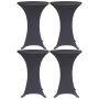 Staltiesės, 4vnt., antracito sp., 60 cm, įtempiamos (2x131428)