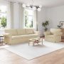 Sofa 2 pcs Kreminė 245 x 82 x 80 cm audinys
