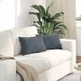 Sofa Pagalvės 2 pcs Tamsiai pilka 50 x 30 cm Kordūrinis audinys