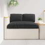 Pagalvių komplektas 3 pcs Juoda Oksfordo audinys