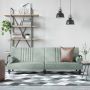 Sofa-lova su porankiais, šviesiai pilkos spalvos, aksomas