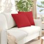 Sofa Pagalvės 2 pcs Raudona 50 x 50 cm audinys