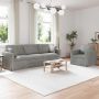 Sofa 2 pcs Šviesiai pilka 228 x 78 x 80 cm Aksomas