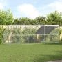 Vištų narvas 3 pcs Sidabro 600 x 200 x 200 cm Plienas ir PE