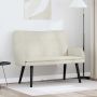 Dviejų vietų sofa Kreminė 115 x 61 x 87 cm Aksomas