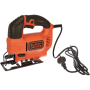 BLACK & DECKER siaurapjūklis KS701PEK-QS, juodos spalvos, 520 W