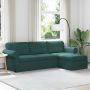 Sofa Tamsiai žalia 215 x 138 x 80 cm audinys