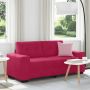Dvivietė sofa, vyno raudonumo, 180x77x82 cm, aksominė