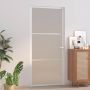 us durys, baltos, 93x201,5cm, matinis stiklas ir aliuminis