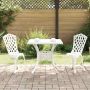 Sodo stalo komplektas 3 pcs Balta Liejamasis aliuminis