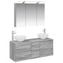 Vonios baldų rinkinys 4 pcs Pilka Sonoma