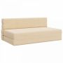 Sulankstomas Sofas-Lova Kreminė 203 x 152 x 15 cm