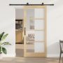 Slankios durys ORKDAL Natūrali ir juoda 93 x 211 cm