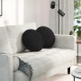 Sėdynių pagalvėlės 2 pcs Juoda Ø40 x 13 cm audinys