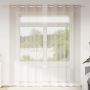 Voile Užuolaida 2 pcs Smėlio 245 x 140 cm Poliesteris