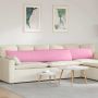 Sofa Pagalvės 2 pcs Rožinė 200 x 40 cm audinys