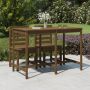 Sodo stalas, medaus rudas, 159,5x82,5x110cm, pušies masyvas