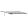 Elektrinė ištraukiama pavėsinė Antracito ir baltos 5 x 3 m