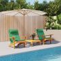 Kėdžių pagalvės 2 pcs Žalia 58 x 77 x 4,5 cm Oksfordo audinys