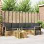 Lauko sofos komplektas 6 pcs Balta ir antracito 59 x 59 x 37 cm