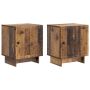 Šalia lovos spintelė 2 pcs Sendintos medienos 43 x 34,5 x 50 cm