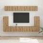TV spintelių komplektas 5 pcs Amatininkų ąžuolas