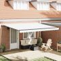Ištraukiama markizė Balta 450 × 350 cm Audinys ir aliuminis