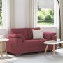 Sofa Vyno raudona 160 x 80 x 82 cm audinys