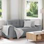 Dvivietė sofa, šviesiai pilka, 180x77x82 cm, audinys