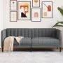 Dvivietė sofa, tamsiai pilkos spalvos, audinys