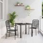 Sodo valgomojo komplektas 3 pcs Juoda