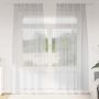 Voile Užuolaida 2 pcs Šviesiai pilka 245 x 140 cm Poliesteris