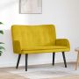Dviejų vietų sofa Geltona 115 x 61 x 87 cm Aksomas