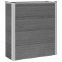 Paaukštinta sodo lova Pilka 75 x 30 x 22 cm WPC ir aliuminis