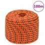 Valties virvė, oranžinės spalvos, 12mm, 100m, polipropilenas