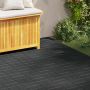 Žingsnių akmuo 6 pcs Juodas 40,5 x 40,5 x 2 cm Guma