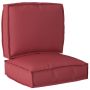 Pallet pagalvių rinkinys 2 pcs Vyno raudona Oksfordo audinys