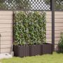 Sodo vazonas 3 pcs Ruda 120 x 40 x 143 cm Plienas