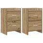 Naktiniai staliukai 2 pcs Artisano ąžuolo 40 x 30 x 60 cm