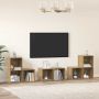 TV spintelių komplektas 6 pcs Amatininkų ąžuolas