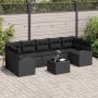 Sodo Sofų Rinkinys Juoda 55 x 55 x 37 cm poliratanas