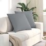 Sofa Pagalvės 2 pcs Šviesiai pilka 80 x 80 cm audinys