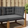 Lauko sofa pagalvėlė 3 pcs Antracitas Poliesteris