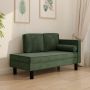 Poilsio sofa su pagalvėmis/ilga pagalve, tamsiai žalia, aksomas