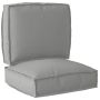 Pallet pagalvių rinkinys 2 pcs Pilka Oksfordo audinys