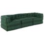 Modulinė sofa 3 pcs Žalia Audinys