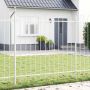 Sodo tvora 3 pcs Balta 5,1 x 1,5 m Miltelinis plienas