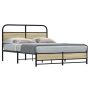 Lovos rėmas be čiužinio, sonoma, 140x190cm, apdirbta mediena