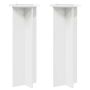 Augalų stovas 2 pcs Itin blizgi balta Ø40 x 100 cm