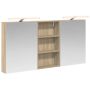 Vonios spintos komplektas su lentyna 3 pcs 140 x 14,5 x 70 cm